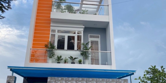 Nhà phố xây mới KĐT Five Star, liền kề Bình Chánh, 90m2, 1 trệt 2 lầu, sổ hồng r