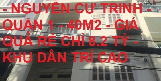 Bán nhà đẹp 5 tầng  Ốc Đào Nguyễn Trãi Quận 1 40m2 giá rẻ chỉ 8.2 tỷ