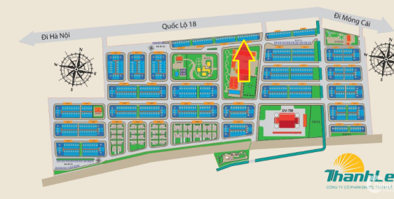 Bán đất 90m2 - giáp lưng với đất mặt đường QL18  - Tại Km8 Quang Hanh