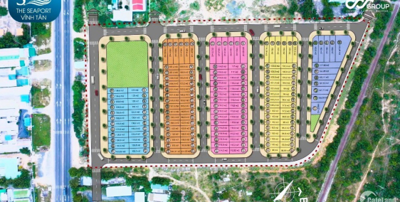Cần bán 2 lô sát nhau cảng biển Vĩnh  Tân đã có sổ diện tích 135m2 giá 10tr/m2