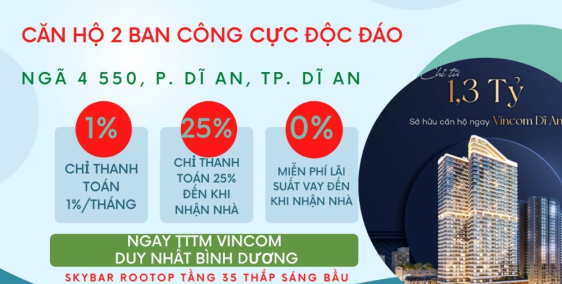 Vị trí kim cương ngay Vincom Dĩ An đang hoạt động