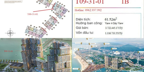 Em có 3 căn Căn hộ Sun Marina Town ở Hạ Long ngoại giao giá đẹp