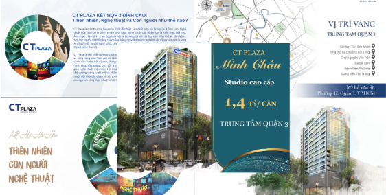 CT Plaza Minh Châu mở bán căn hộ dịch vụ ngay trung tâm Quận 3 TPHCM.