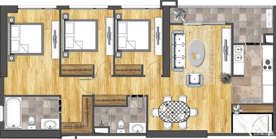 Chính chủ bán căn hộ 2602 ( 108m2) tòa 6Th Element – viw Hồ Tây siêu vip.