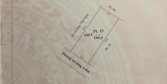 Bán nhà mặt phố 104m2 full thổ cư, cạnh dự án chợ đêm Mộc châu