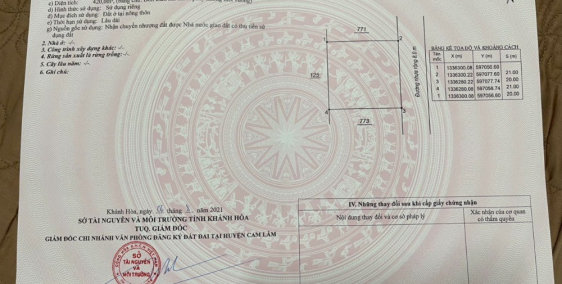 Nhỉnh 1 tỷ sở hữu đất nền sổ đỏ 2 mặt tiền Cam Hải Tây diện tích vàng 105m2