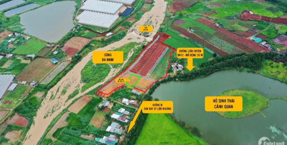 300m mặt tiền sông Đa Nhim, cạnh hồ, sát bên thác Bảo Đại