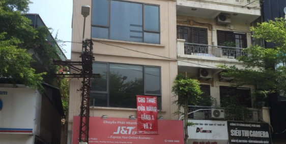 Cho thuê mặt bằng kinh doanh mặt phố khâm thiên