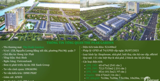 Căn hộ chăm sóc sức khỏe The Peak Graden quận 7 mở bán giá chỉ từ 46tr/m2.