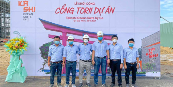 CHÍNH THỨC KHỞI CÔNG CỔNG TORII TẠI KHU ĐÔ THỊ BIỂN TAKASHI OCEAN SUITE KỲ CO