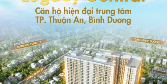 Căn hộ Legacy Central ngay trung tâm TP Thuận An, Ngân Hàng hỗ trợ vay 70%