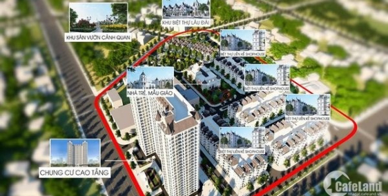 BÁN BIỆT THỰ, SHOPHOUSE TRUNG TÂM ĐÔNG ANH CHỈ TỪ 11,6 TỶ