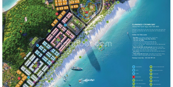 Mở bán shophouse mặt biển Flamingo Crown Bay Hải Tiến