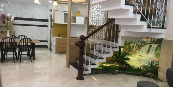 Nhà phố hiện đại ngay LotteMart,P.17,GV,HXH,nội thất sang chảnh:giá rẻ.