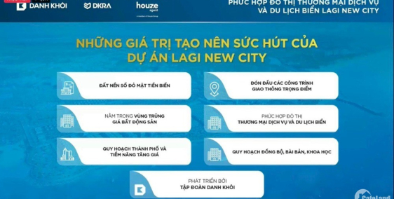 Đầu tư sinh lời đất nền 2 mặt tiền biển Lagi từ 2tỷ9, thanh toán 30 tháng