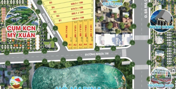 Chỉ với 1.18 tỷ sở hữu ngay lô đất view hồ Marina ( thuộc Châu Pha Phú Mỹ )