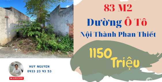 Lô Giá Rẽ , 83M2 Nội Thành Phan Thiết, Đường Ô Tô - Xuân An - 0933239353