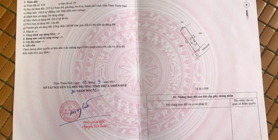 Bán đất Kiệt 3 Lý Nam Đế, An Hòa, TP Huế