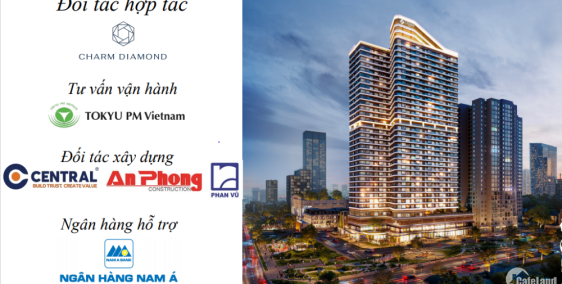 Thanh toán 10% có ngay căn hộ cao cấp dự án CharmDiamond-liền kề Vincom-2PN/75m2