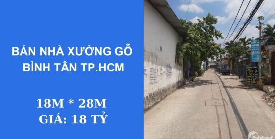 Bình Tân, nhà và  kho xưởng 494m2 chỉ 18 tỷ. ngộp bank định giá 26 tỷ