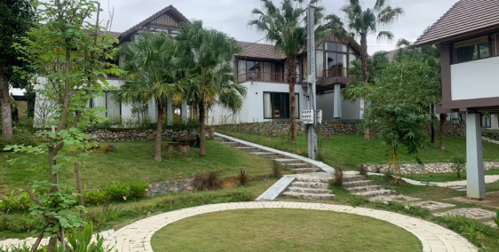 Bán BT Thang Mây Village mặt hồ bản xôi, giá 14tr/m2, chiết khấu 9%