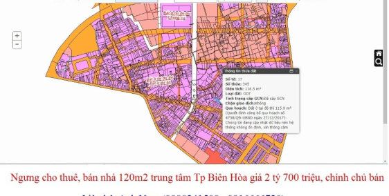Bán nhà trung tâm Tp Biên Hòa, P Quang Vinh giá 23 triệu/m2, chính chủ bán