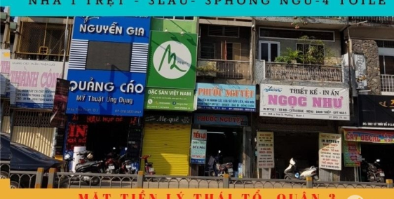 Quận 3, mặt tiền lý thái tổ chỉ 6.2 tỷ, 4 tầng