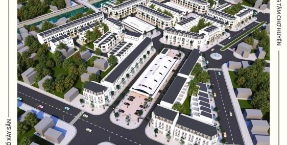 Bán nhà 1 trệt 3 lầu Khu Đô Thị Chợ Mới Thới Lai - TP Cần Thơ