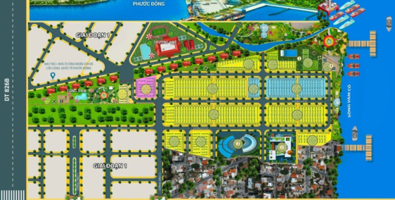 Bán nhanh lô đất dự án - mặt tiền đường QL50 - view sông Vàm Cỏ - 13tr/m2