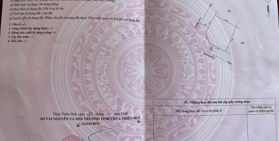 BÁN ĐẤT 2 MẶT TIỀN KQH ĐÔNG NAM THUỶ AN – P. AN ĐÔNG – TP. HUẾ .