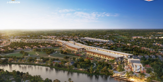 Đất nền sổ đỏ ngay chợ Cần Đước mặt tiền đường Trần Hưng Đạo - J Dragon giá 19tr