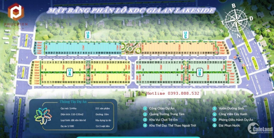 Gia An Lakeside chính quy 1/500 là khu dân cư lớn nhất Đất Đỏ dự kiến 9.9tr/m2