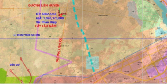 Bán đất cây lâu năm phan hiệp cách liên xã 130m biển hoà thắng 3km Lh 0938677909