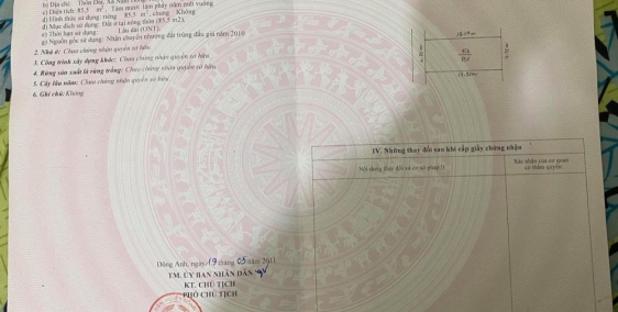 Bán đất để ở, để kinh doanh,đầu tư 85,5m2 Nam Hồng, Đông Anh