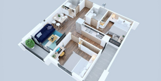 Căn hộ Geleximco Giải Phóng, 2PN-62m2, giá 2,18 tỷ có thương lượng !!