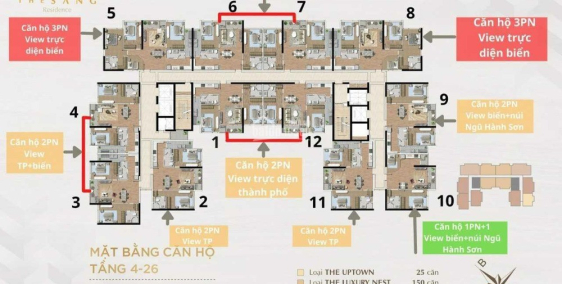 The Sang Residence Tung Giỏ Hàng Đặc Biệt Tầng 20-21 Giá Ưu Đãi Hấp Dẫn