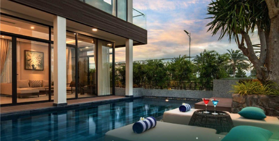 BIỆT THỰ BIỂN XÂY SẴN, BÀN GIAO FULL NỘI THẤT CHUẨN 5*, WYNDHAM GRAND