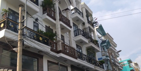 Gò Vấp khu phân lô-nhà mới 100% bao đẹp - 4x14 đúc 5 tầng.