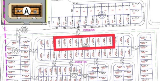 Bán lô đất biệt thư B2.2 Thanh Hà đường 25m giá đầu tư