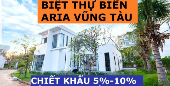 Villa Aria Vũng Tàu 480m2, Có Hồ Bơi, Tặng Nội Thất 350 triệu, Chiết khấu 5%