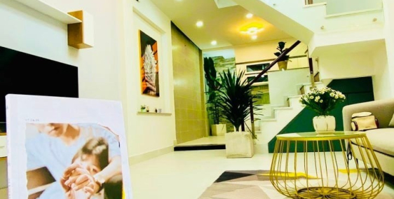 Siêu Đẹp Lê Văn Thọ P9 GV, 42m2, Ngang 4mx10.5m, 2 tầng BTCT, Hẻm Ô Tô 42m2.