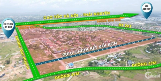 ĐẦU TƯ ĐẤT NỀN chỉ từ 13 triệu/m2 TRUNG TÂM khu công nghiệp 1200ha.