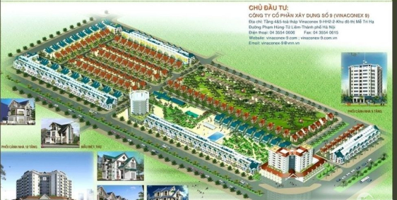 Bán đất biệt thự dự án Vinaconex9 lối 2 đường Lê Nin, P. Nghi Phú, Tp Vinh, Nghệ