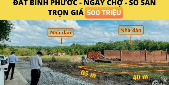 Đất Chơn Thành - Bình Phước sổ sẵn giá rẻ kế KCN