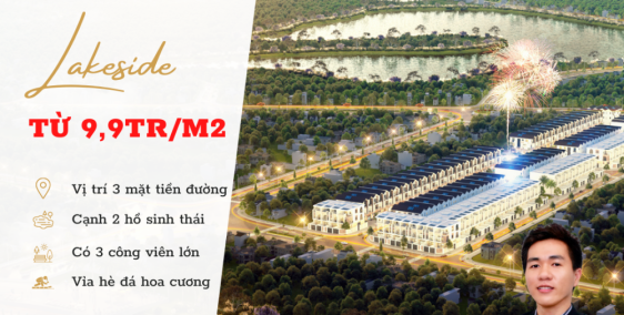 GIA AN LAKESIDE 3MT DỰ ÁN CHÍNH QUY, THANH TOÁN CHẬM 12 THÁNG 1,1 TỶ