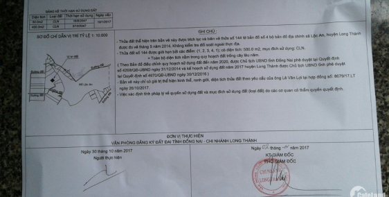 Đất  Long Thành ,  Lộc An, Đồng Nai