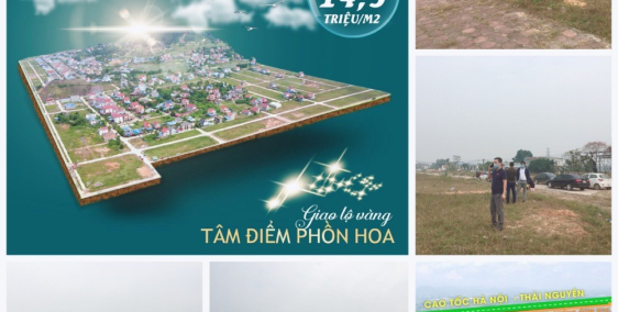 Đất đấu giá khu dân cư Hồng Tiến - Phổ Yên - Thái Nguyên.