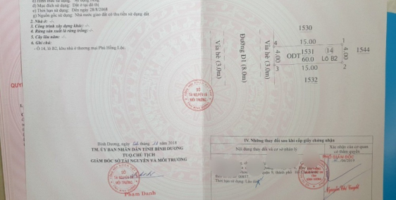 Bán lại mảnh đất 60m² ngay trung tâm Thuận An, liền kề KCN VSIP 1