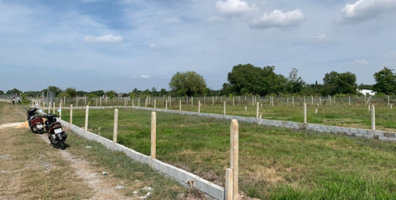 Đất vườn củ chi 590m2 giá rẻ 1ty336 lô góc 2 mat tiền nở hậu 4m, sổ hồng riêng.