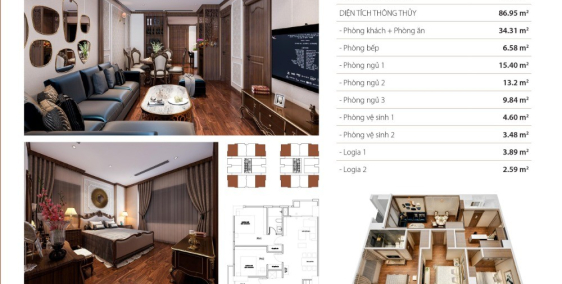 Bán Căn 3PN 87m2 Full Nội Thất Tại HC Golden City Giá 4 Tỷ, Gần Phố Cổ, CK 4%.